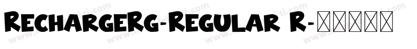 RechargeRg-Regular R字体转换